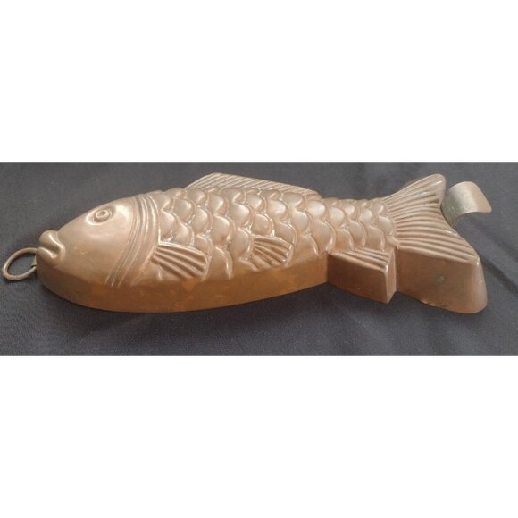 Antique Fish Mold Mould GERMANY Cake Copper Vintage G.M.T.BRO 369071